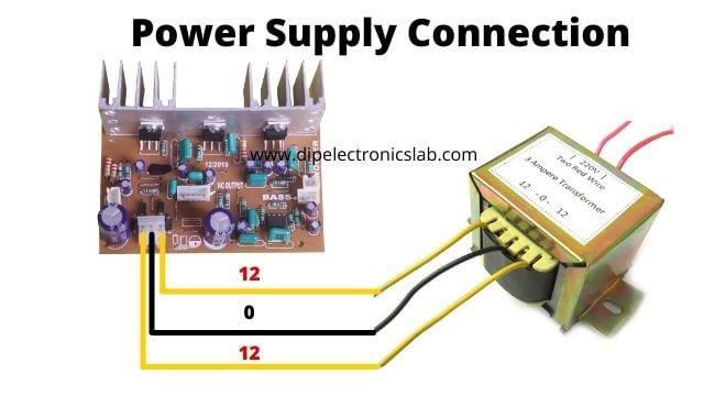 tda2030 kit Power Supply Connection