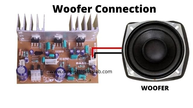 tda2030 kit woofer connection