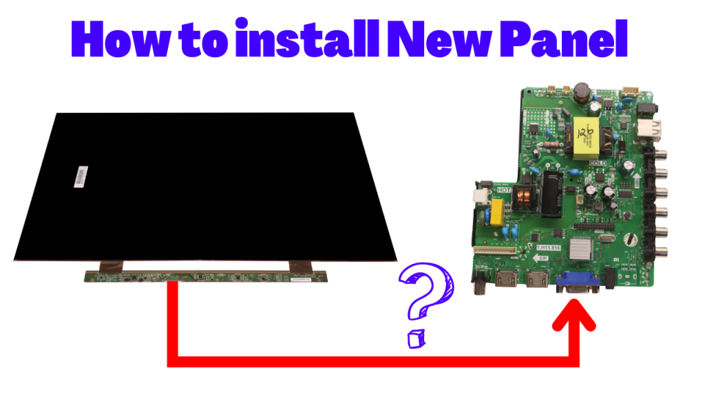 How To Install Display In Any Motherboard of LED TV