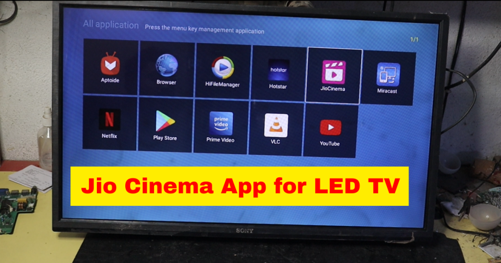 how to download Jio Cinema App for LED TV 