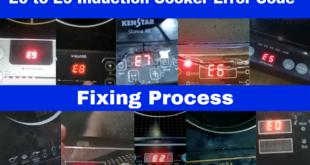 induction cooker error code fixing process