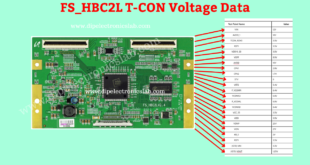 tcon voltage data