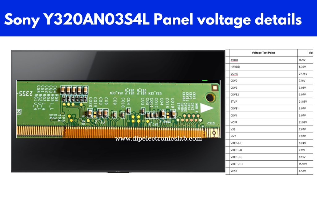 Sony Y320AN03S4L Panel voltage details