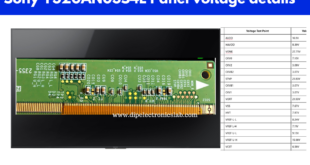 sony led tv panel voltage details