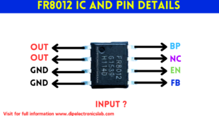 fr8012 ic datasheet voltage details and pin details
